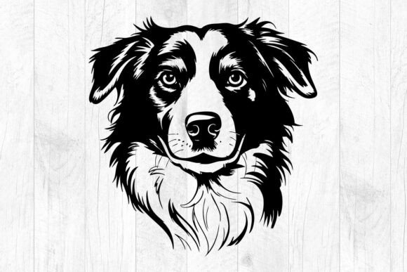 Australian Shepherd SVG for Embroidery Projects