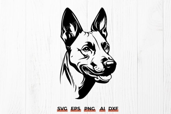 Belgian Malinois Head SVG K9 Dog Print Review