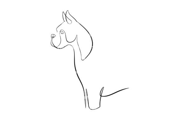 Boxer Dog Line Art Svg Review for Embroidery Projects