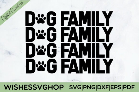 Dog Family SVG PNG
