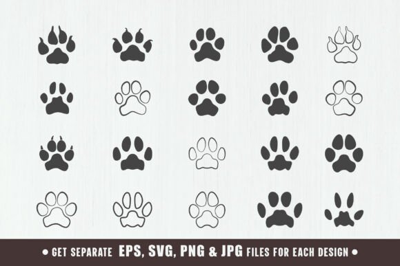 Embroidery Design Review: Dog Paw Svg, Dog Paw Silhouettes