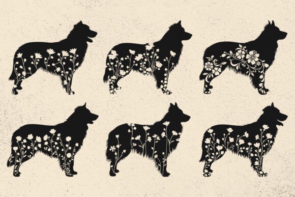 Floral Australian Shepherd SVG Review