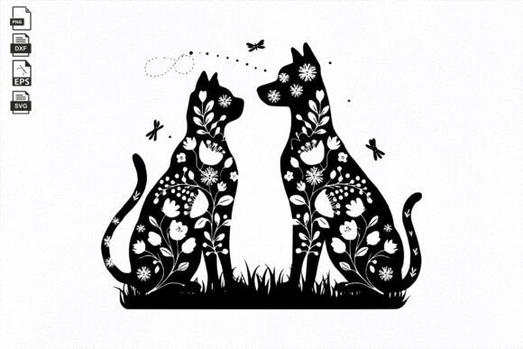 Floral Cat and Dog SVG Review for Embroidery Projects