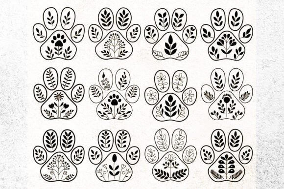 Floral Paws Svg Bundle Review for Embroidery Projects