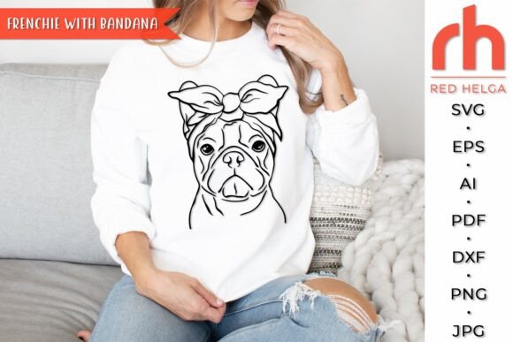 Frenchie Bandana SVG Design Review