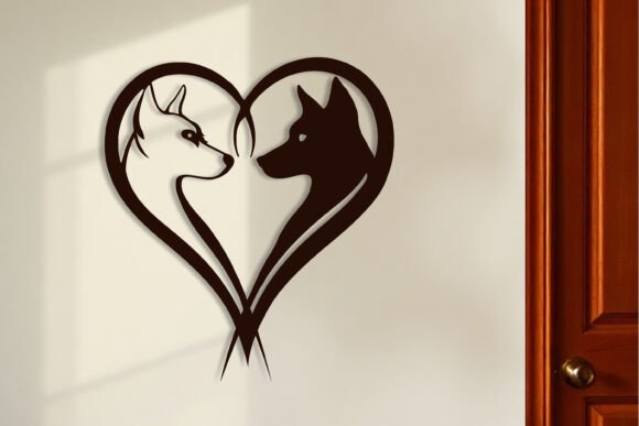 Lasercut Valentine Love Dog Wall Art SVG Review