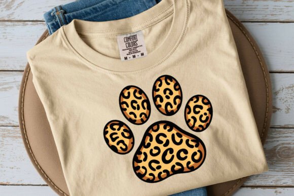 Leopard Paw Svg for Embroidery Projects