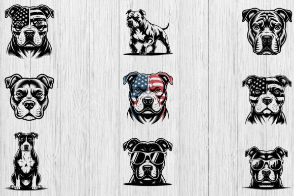 Pitbull Svg Bundle for Embroidery Projects